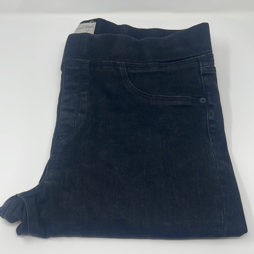 Universal Thread High Rise Distressed Black Denim Jeggings - Picture 3 of 9